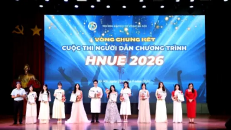 Chung kết cuộc thi Người dẫn chương trình HNUE 2026: Sân chơi bổ ích cho sinh viên Sư phạm