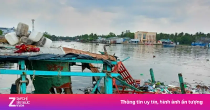 Cháy nổ tàu cá tại Bến phà Tắc Cậu, An Giang: 7 người bị thương