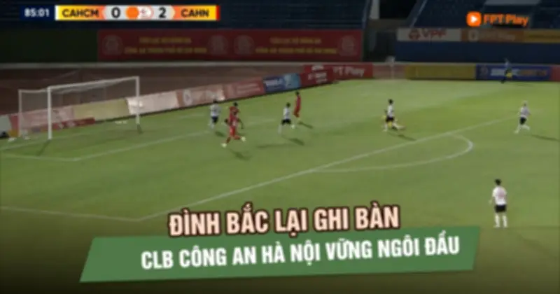 CLB Công An Hà Nội Thắng Đậm 3-0 Trước CLB Công An TP.HCM Tại V-League