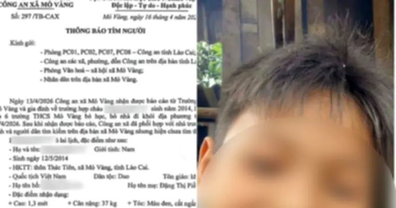 Công an Lào Cai cảnh báo xử lý nghiêm việc lan truyền tin sai về vụ học sinh mất tích