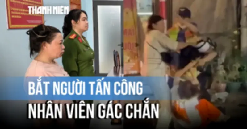 Công an Đà Nẵng bắt khẩn cấp phụ nữ dùng mũ bảo hiểm đánh nhân viên đường sắt