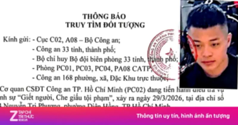 Công An TP.HCM Truy Tìm Đối Tượng Người Đài Loan Liên Quan Vụ Án Giết Người
