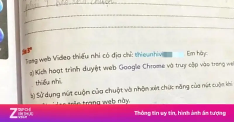 Công An Vào Cuộc Điều Tra Vụ Vở Bài Tập Tin Học Lớp 3 Chứa Link Web Đen