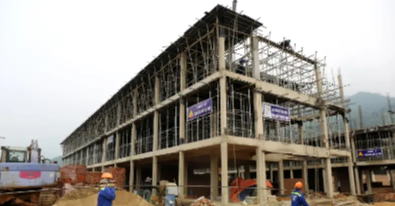 Công trường xây trường nội trú vùng biên Nghệ An: Vượt khó để kịp tiến độ