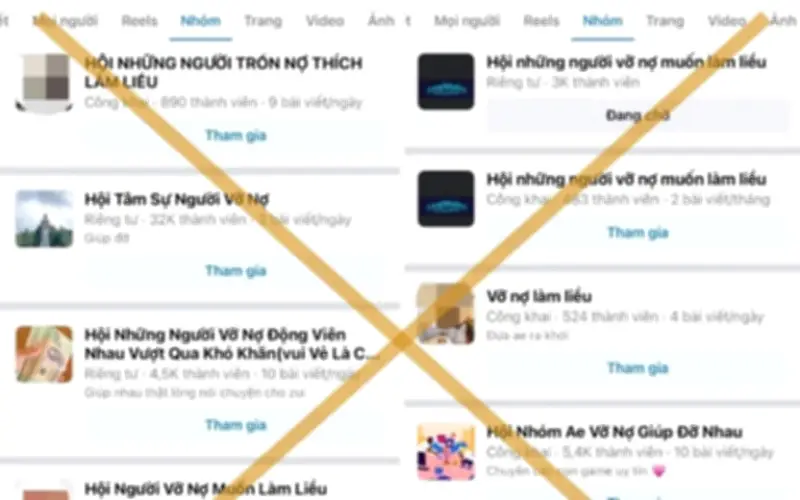 Cảnh báo từ Công an Hà Nội: Nhiều hội nhóm 'vỡ nợ làm liều' trên mạng xã hội tiềm ẩn nguy cơ tội phạm