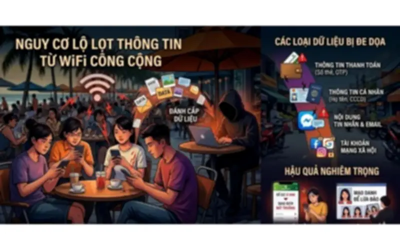 Cảnh báo từ công an: Thói quen dùng WiFi công cộng có thể khiến bạn mất sạch tài khoản