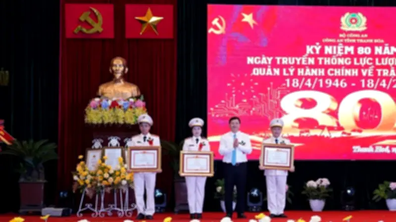 Cảnh sát quản lý hành chính Thanh Hóa: 80 năm đồng hành và đột phá trong chuyển đổi số