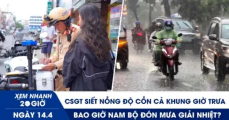 CSGT TP.HCM tăng cường kiểm tra nồng độ cồn ban ngày, thời tiết Nam Bộ sắp đón mưa giải nhiệt