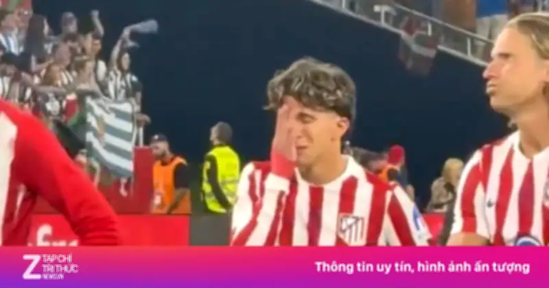 Cầu thủ Atletico Madrid bật khóc nức nở sau trận thua đau đớn