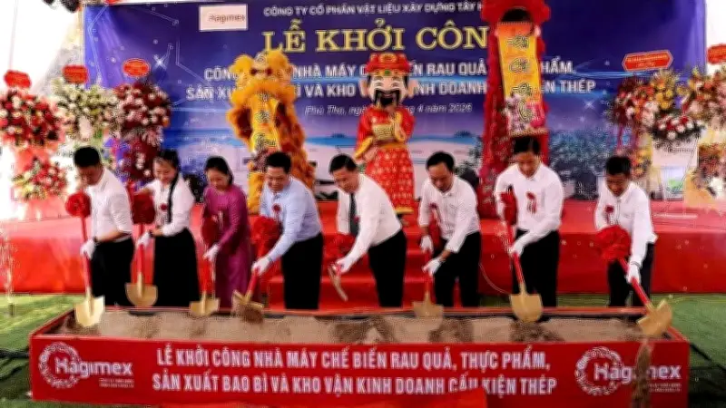 Dự Án Nhà Máy Chế Biến Rau Quả 230 Tỷ Đồng Khởi Công Tại Phú Thọ