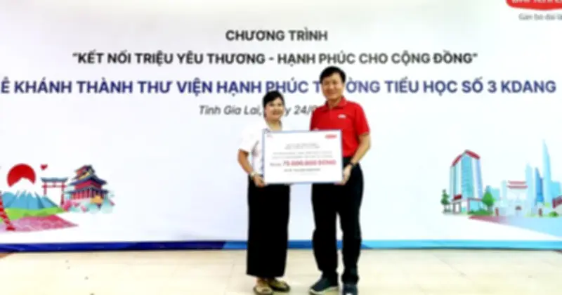 Dự án 'Thư viện Hạnh phúc' mang tri thức đến học sinh vùng cao Gia Lai