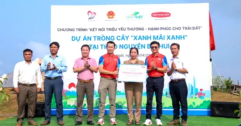 Dai-ichi Life Việt Nam triển khai dự án 'Xanh mãi xanh' tại Quảng Ngãi