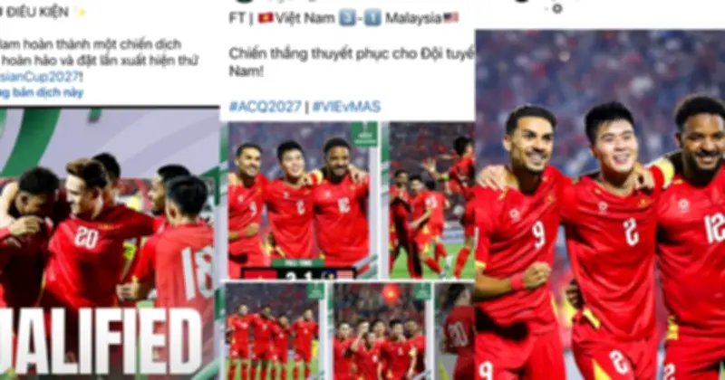 Fanpage FIFA, AFC bất ngờ khen ngợi đội tuyển Việt Nam sau chiến thắng Malaysia