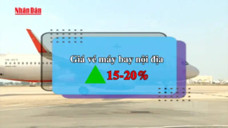 Giá vé máy bay nội địa tăng do áp lực chi phí nhiên liệu