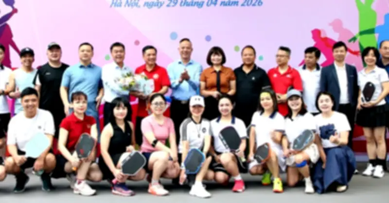 Giải Pickleball chào mừng 80 năm Ngày truyền thống ngành dân tộc khởi tranh