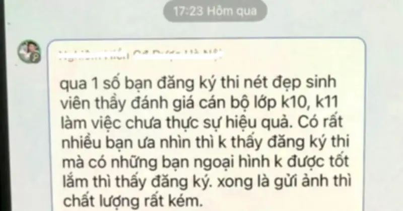 Giảng viên bị tố miệt thị ngoại hình sinh viên qua tin nhắn, lên tiếng giải thích