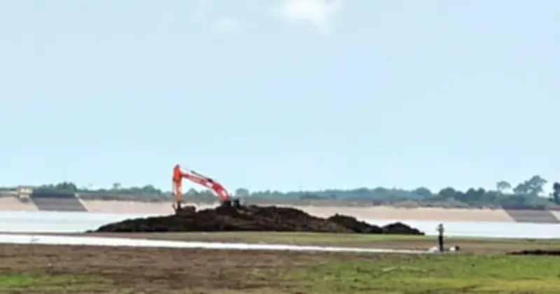 Hồ Đá Bàng bị nạo vét trái phép trước thềm Đại hội Thể thao 2026