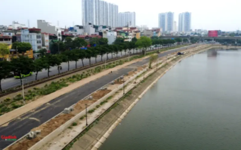 Hà Nội: Diện mạo mới của tuyến đường ven hồ Linh Đàm về đích sớm 45 ngày