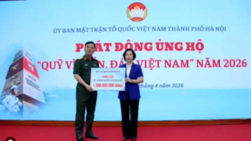 Hà Nội phát động ủng hộ Quỹ vì biển đảo Việt Nam năm 2026