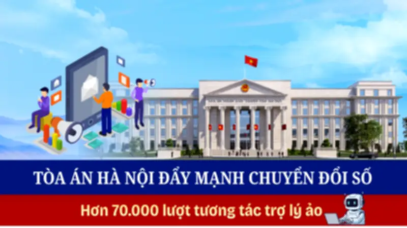 Hà Nội đẩy mạnh chuyển đổi số trong ngành Tòa án, tổ chức hàng trăm phiên tòa trực tuyến
