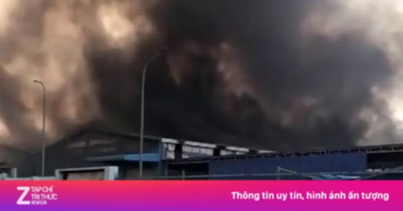 Hỏa hoạn lớn tại Khu công nghiệp Giang Điền, Đồng Nai