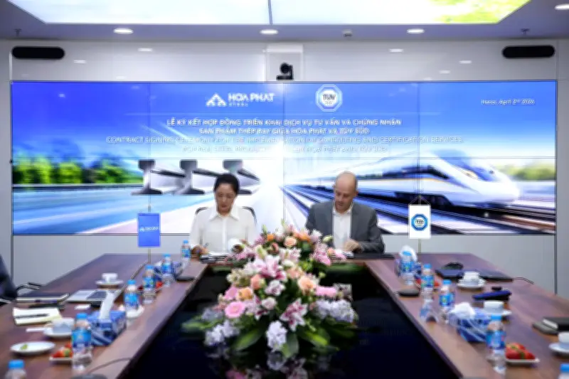 Hòa Phát hợp tác với TÜV SÜD kiểm định và chứng nhận chất lượng ray đường sắt