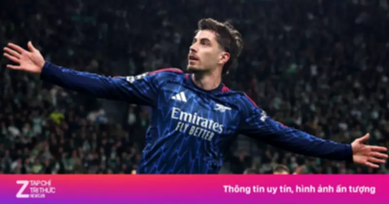 Havertz tỏa sáng phút chót, Arsenal thắng kịch tính 1-0 trên sân Sporting