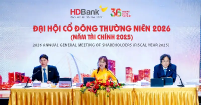 HDBank tổ chức Đại hội cổ đông 2026, thông qua kế hoạch lợi nhuận trên 30.100 tỷ đồng