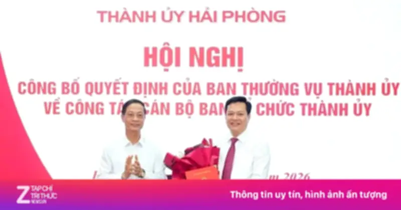 Hải Phòng Điều Động Cán Bộ: Ông Hoàng Văn Thực Làm Phó Trưởng Ban Tổ Chức Thành Ủy