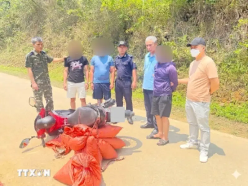 Hải quân phối hợp thu giữ hơn 59 kg vây nghi của tê tê tại Cao Bằng