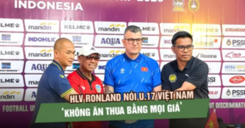 HLV Cristiano Roland: U.17 Việt Nam không đặt nặng kết quả, trọng tâm là sự trưởng thành