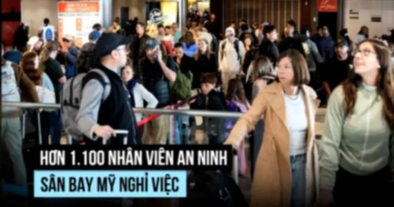 Hơn 1100 nhân viên an ninh sân bay Mỹ nghỉ việc giữa bế tắc ngân sách