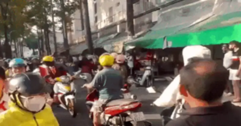 Hỗn chiến trước cổng trường THCS Hồng Bàng, công an khẩn trương điều tra