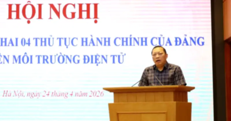 Hướng dẫn kỹ năng thực hiện 4 thủ tục hành chính của Đảng trên môi trường số