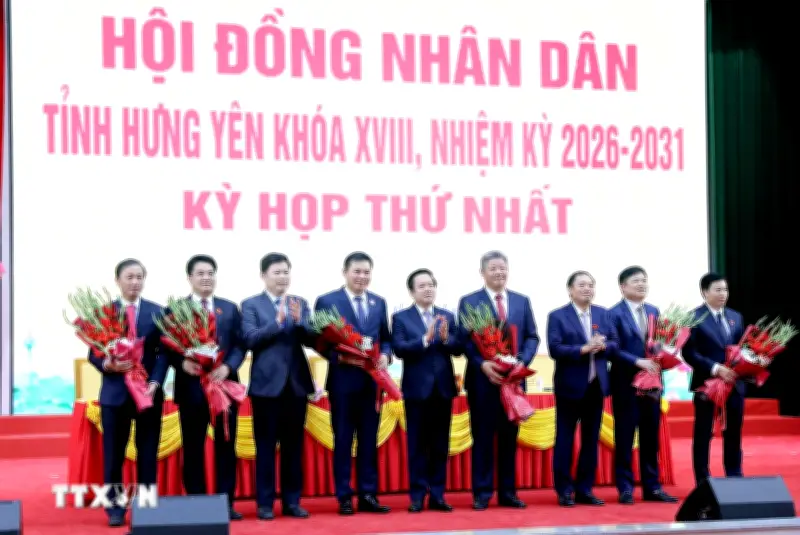 Hưng Yên chính thức công bố kết quả bầu Chủ tịch, Phó Chủ tịch UBND tỉnh