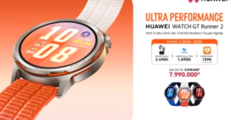 Huawei chính thức mở bán đồng hồ thể thao GT Runner 2 tại Việt Nam, hé lộ máy tính bảng và tai nghe mới