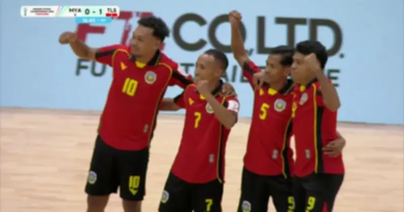 Đội tuyển Futsal Myanmar thua Timor-Leste 1-3 trong trận chia tay đầy cảm xúc