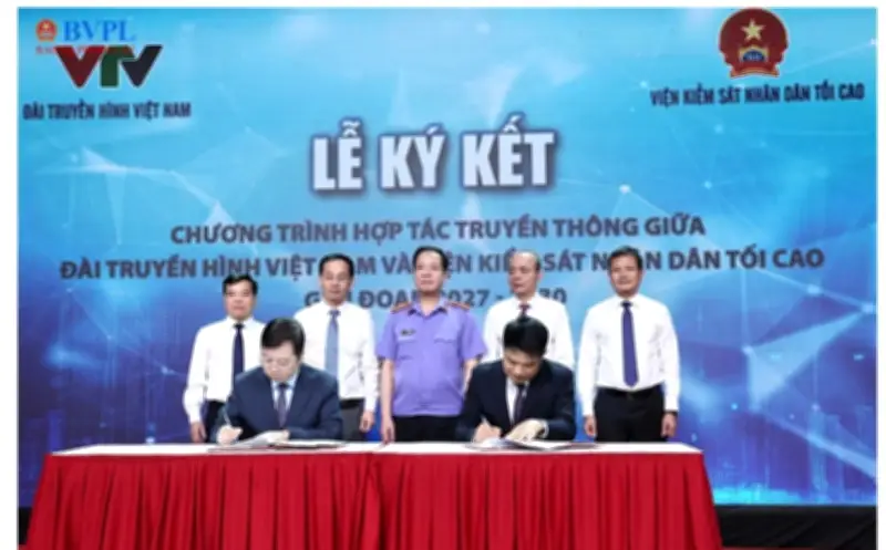 Ký kết hợp tác truyền thông VKSND tối cao và VTV giai đoạn 2027-2030