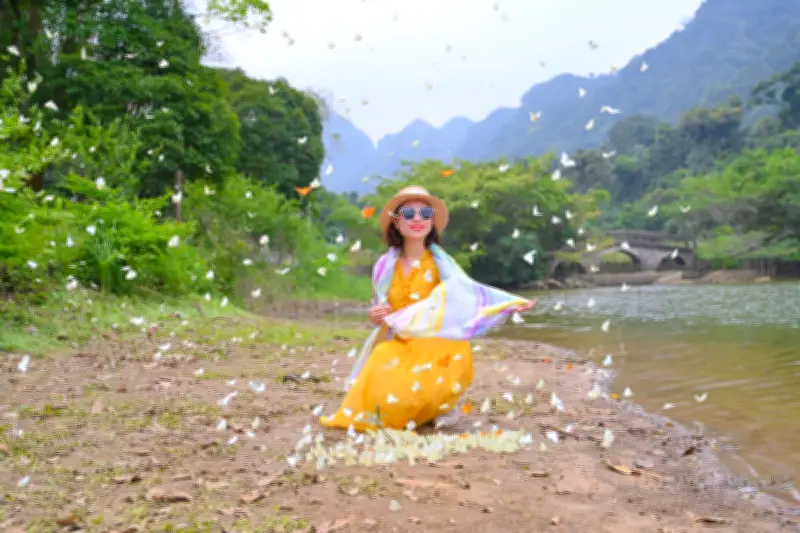 Khách Hà Nội đổ về Cúc Phương từ 4h sáng, di chuyển 100km săn ảnh bướm rừng