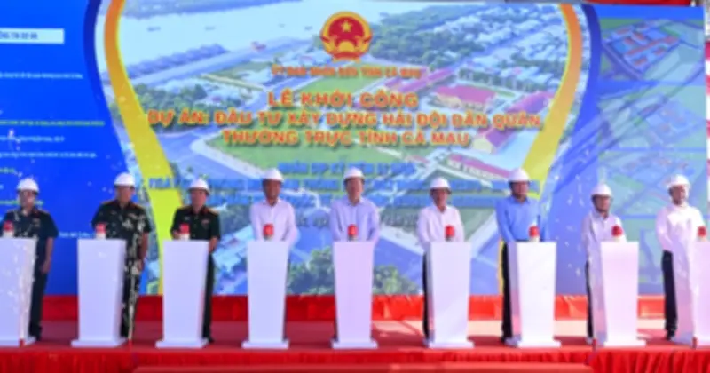 Khởi công dự án Hải đội Dân quân thường trực tỉnh Cà Mau quy mô lớn