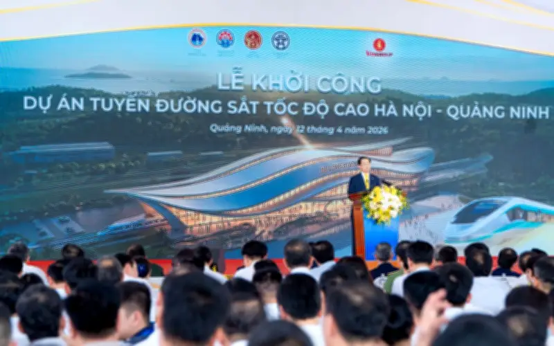 Khởi Công Tuyến Đường Sắt Cao Tốc Hà Nội - Quảng Ninh, Rút Ngắn Hành Trình Còn 23 Phút