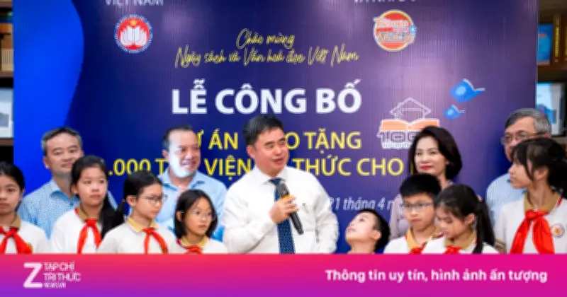 Khởi động dự án 10 năm trao tặng 1.000 thư viện tri thức cho trẻ em