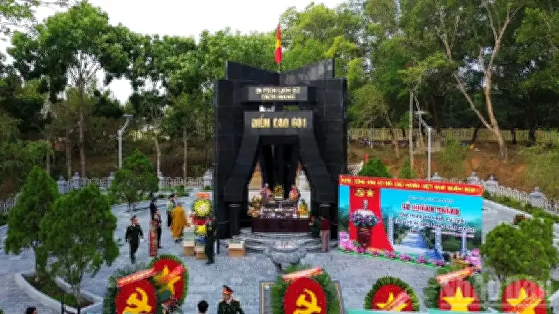 Khánh thành công trình sửa chữa Di tích lịch sử cách mạng Điểm cao 601