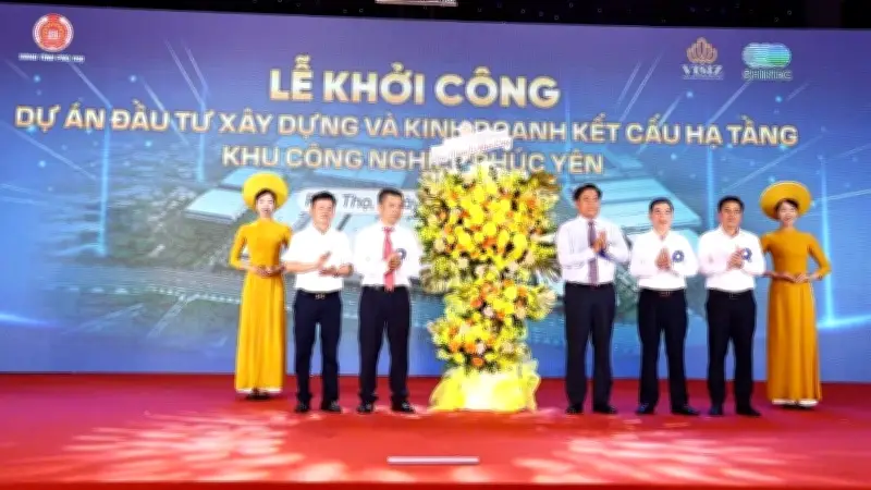 Khu Công Nghiệp Phúc Yên Khởi Công Với Vốn Đầu Tư Gần 2.000 Tỷ Đồng