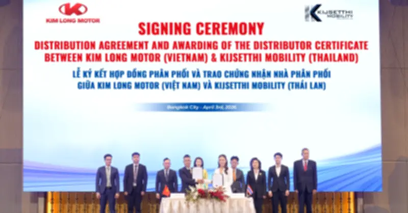 Kim Long Motor xuất khẩu xe bus sang Thái Lan, khẳng định vị thế ô tô Việt