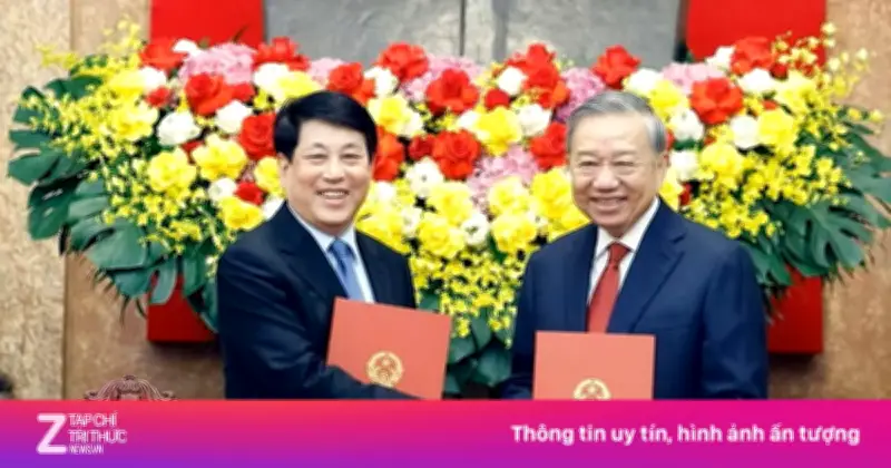 Lễ bàn giao công tác Chủ tịch nước giữa Tổng Bí thư Tô Lâm và nguyên Chủ tịch nước Lương Cường