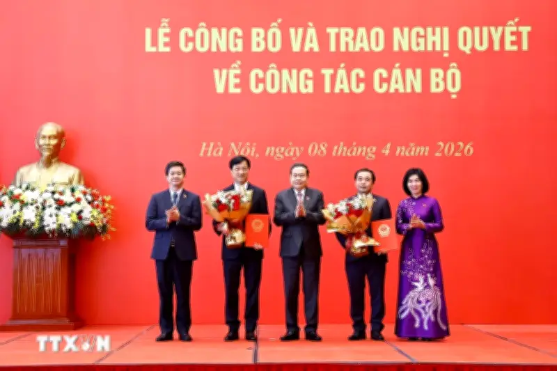 Lễ công bố và trao quyết định chuyển đoàn đại biểu Quốc hội diễn ra trang trọng