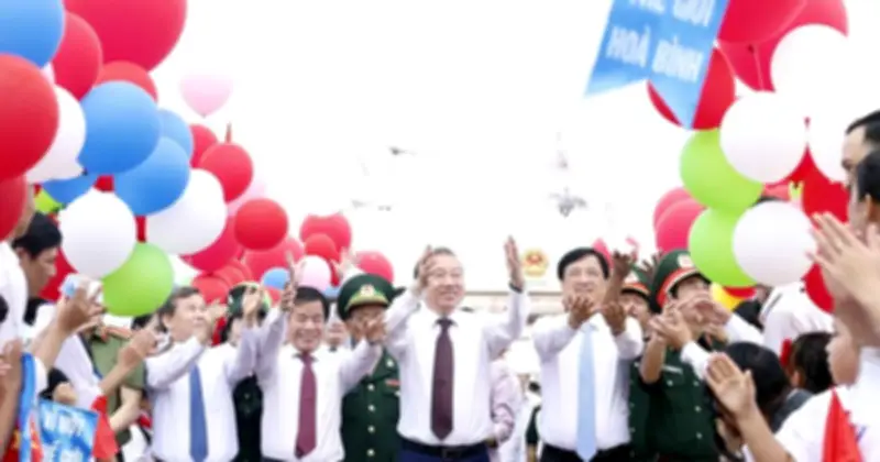 Lễ thượng cờ 'Thống nhất non sông' tại Quảng Trị: Tổng Bí thư, Chủ tịch nước Tô Lâm dự