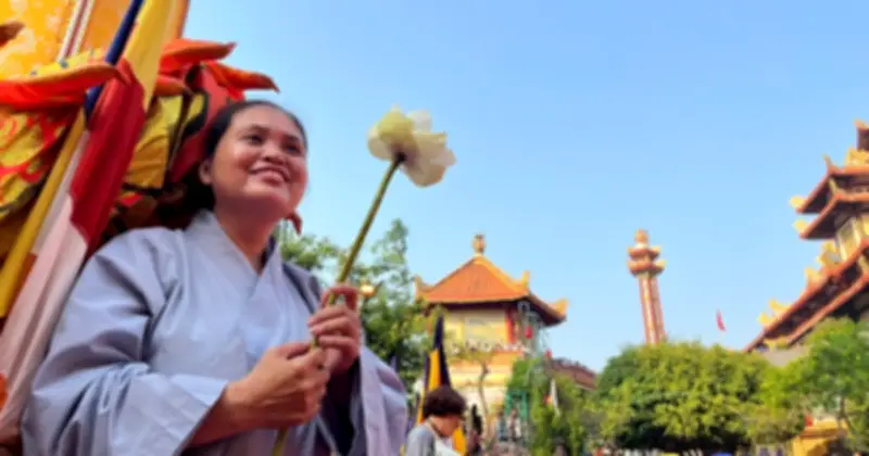 Lễ Vía Đức Bồ Tát Quán Thế Âm 2026 Thu Hút Đông Đảo Tăng Ni, Phật Tử Tại Đà Nẵng