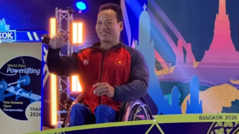 Lê Văn Công Đoạt Huy Chương Bạc Giải Cử Tạ Người Khuyết Tật Châu Á - Đại Dương 2026